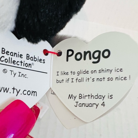Ty Original Beanie Babies Pongo The Penguin Plush - Picture 8 of 11